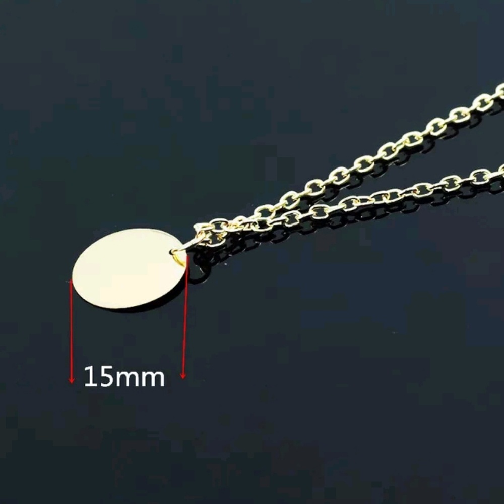 Multi Layer 2 Necklaces in One Gold Color - Picture 5 of 5